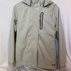 Under Armour Storm 2 in 1 Gray Hooded Jacket with Black Accents